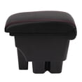 thumbnail image 1 of Car Armrest Console Storage Box, 3 USB Ports Car Console Storage Organizer Firm Fixed With Rubber Cushion For Vehicle, 1 of 8