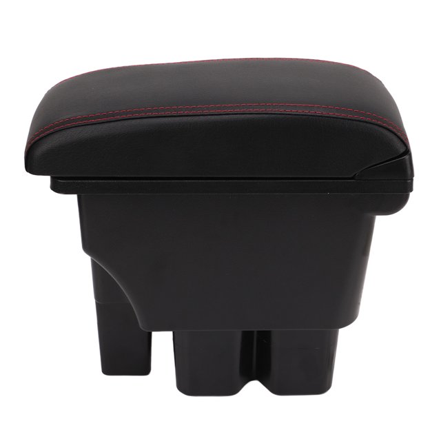 Car Armrest Console Storage Box, 3 USB Ports Car Console Storage Organizer Firm Fixed With Rubber Cushion For Vehicle