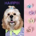 thumbnail image 4 of 4Pcs Pet Hair Clip – Sequin Bow Clips, Handmade Candy Color Hairpins for Small Puppies and Cats, Daily Wear, Photos, Outdoor Travel, 4 of 7