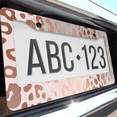 thumbnail image 6 of 1 Pcs Leopard Print License Plate Frame, License Plate Cover for Car Decorative Parts, Aluminum License Plate Bracket Holder Rust-Proof Weather-Proof for US Standard Car, 6 of 9