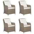 thumbnail image 4 of vidaXL 5 Piece Garden Dining Set Brown, 4 of 5