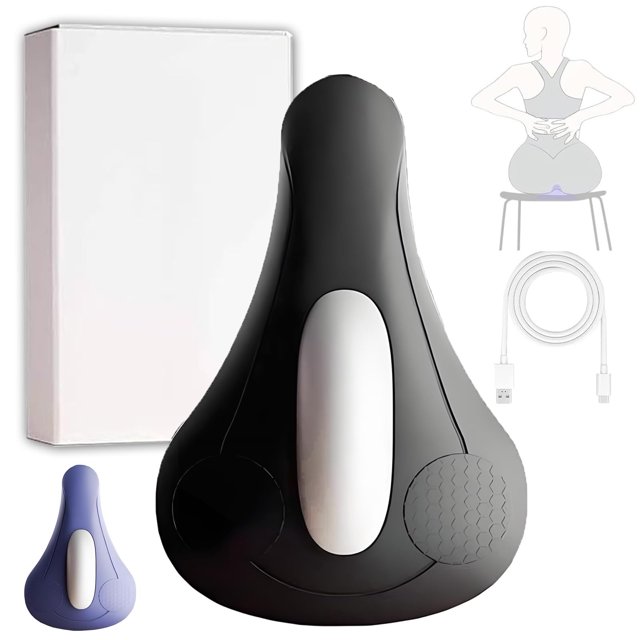 YoGold PelviPulse Pro, Men’s Core Trainer, Smart Pelvic Floor Muscle Exerciser , 4 Train Modes Guided Vibration, Quiet Discreet Design, Type-C Rechargeable Seat Trainer Black