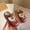 Wine, variant on Girls Ruffled Mary Shoes with Elastic Strap Vintage Style Princess Flats for Kids Comfortable and Pretty Shoes(Silver,3.5-4 Years)