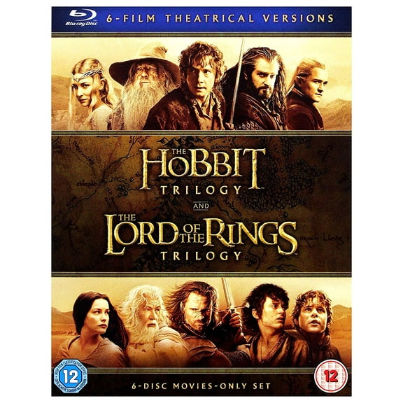 The Hobbit Trilogy and The Lord Of The Rings Trilogy: 6-Film Theatrical Versions (Blu-ray)
