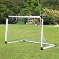 thumbnail image 4 of kurtrusly Kids Soccer Goal Set Backyard Mini Net and Ball White with Storage Bag, 4 of 9