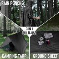 thumbnail image 2 of Military Style Poncho Multi Use Rip Stop Camouflage Rain Ponchohooded Waterproof Raincoat For Outdoor Activities-dwdz, 2 of 5