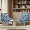 thumbnail image 4 of HELLHERO Elastic Armless Accent Chair Cover for Dining Room, Dustproof Armless Accent Chair Soft Cover, Easter Egg Design, 4 of 8