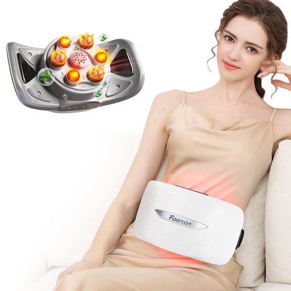 Intelligent Heated Massage Belt, Multi-Function Kneading Massager , Natural Stone Massage for Waist and Abdomen