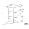 thumbnail image 5 of ClosetMaid Decorative Bookcase 9-Cube Storage Organizer, Graphite Gray (2 Pack), 5 of 5
