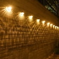 thumbnail image 4 of Estrela Solar LED Apliques para exterior IP65 Impermeable Luz blanca cálida Valla de pared Jardín Juego de 4, 4 of 5