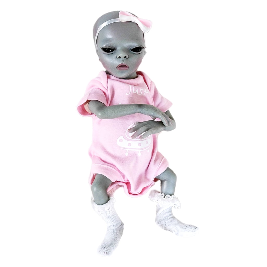 35cm Realistic Reborn Alien Baby-doll For Grandma Collection With 