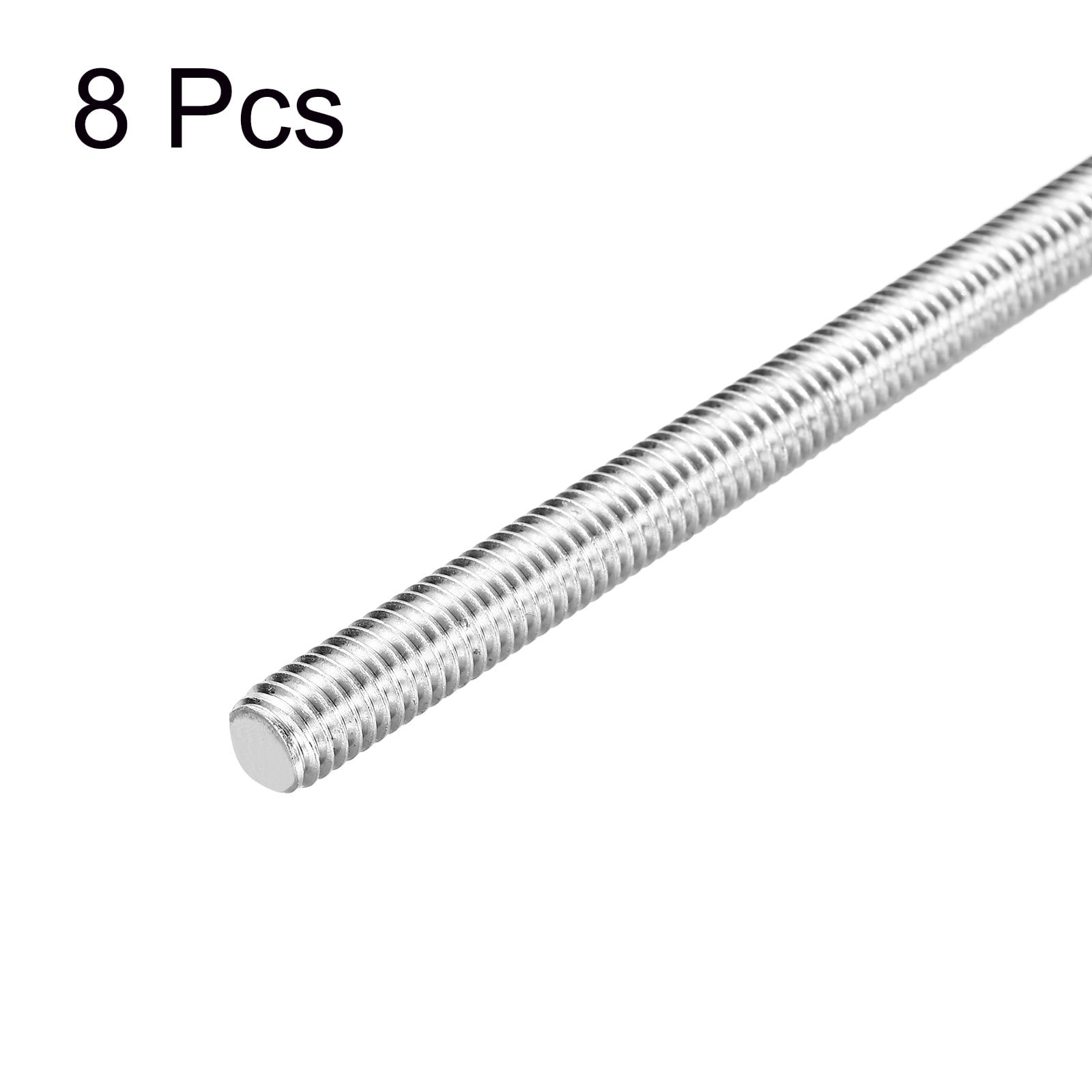 Uxcell Fully Threaded Rod 3/8"-16 UNC Pitch 304 Stainless Steel Right Hand 3.54" 8Pcs