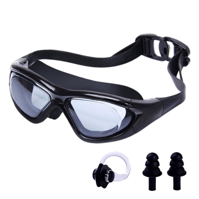 Gafas de natación, gafas de natación, gafas de buceo, gafas de natación para adolescentes, mujeres, hombres, agua Negro