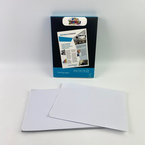 ZHADDLI Printing papers,Printer Paper | 8.5 x 11 Paper | Office 20 lb | 3 Ream Case - 300 Sheets | 92 Bright | 112090C, White