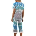 thumbnail image 5 of Rollbacks & More Viikei Short Sets for Women,Women-neck Short Sleeved Pajamas and Pants Set Casual Pajamas with Pockets Multicolor M, 5 of 7