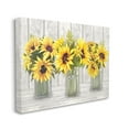 thumbnail image 3 of Stupell Industries Three Sunflower Bouquets Country Planks Still Life Graphic Art Gallery Wrapped Canvas Print Wall Art, Design by Ziwei Li, 3 of 7