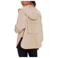 thumbnail image 6 of Womens Jackets Lightweight Jacket Women Women's Long Sleeved Zipper Hooded Jacket Windbreaker Casual Coat, 6 of 7