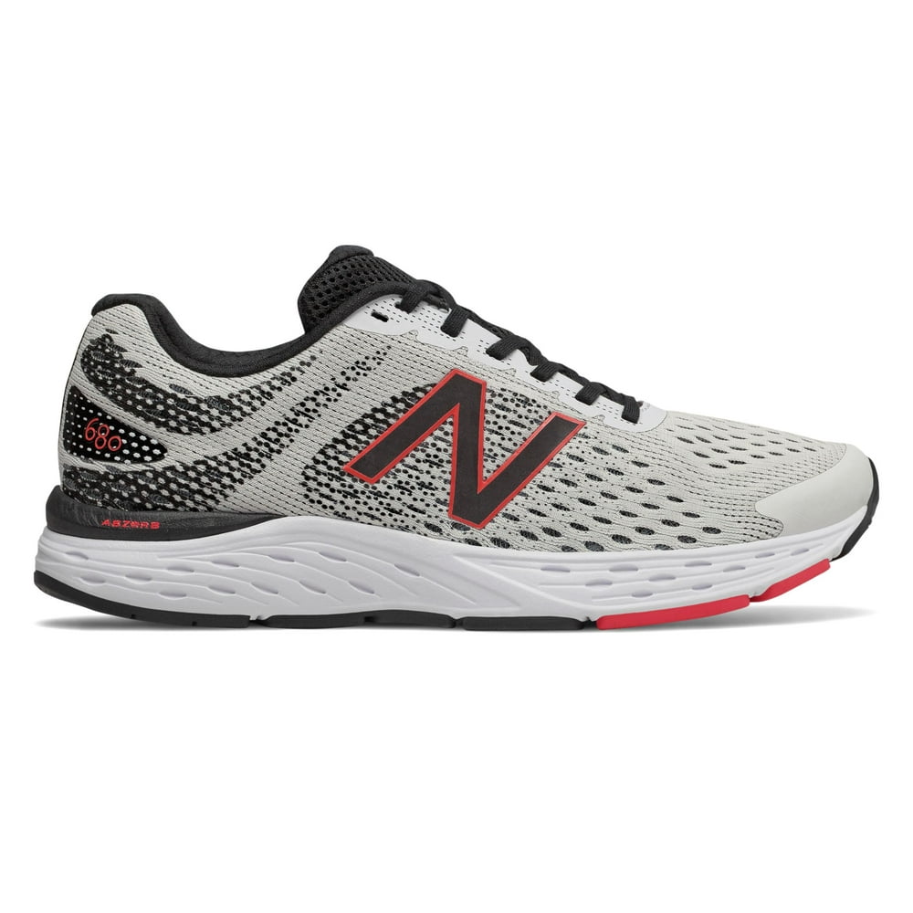 New Balance New Balance Men's 680v6 Shoes White with Black & Red