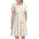 thumbnail image 1 of Easygdp Elegant Gold Leaf Pattern para Vestido Transpirable de Mujer, Vestido Suelto de Manga Corta con Pliegues y Bolsillos para el Verano, 1 of 6