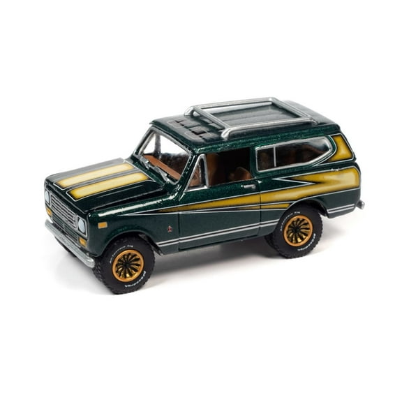 1979 International Scout II Midas Edition, Emerald Green, Johnny Lightning - 1/64 scale Diecast Car