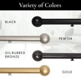 thumbnail image 7 of Meriville 24"-38" Swing Arm Curtain Rod, 3/4" Diameter, Oil-Rubbed Bronze, 2 pieces, 7 of 7