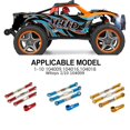 thumbnail image 2 of maskred Steering Link Rod Set For 104009 104016 104018 Monster Trucks Rc Steering Link Rod Set Aluminum Alloy Wheelbase RC Car Accessories Red, 2 of 6