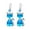 Blue, variant on YYKihy Fashion Earrings Stainless Steel Round Earrings Women Creative Earrings Diamond Dangling Crystal Earrings For Women