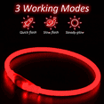 thumbnail image 3 of LED Dog Collar - USB Rechargeable Light Up Dog Collar Glow in The Dark,, 3 of 5