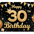 thumbnail image 4 of Elegant Design Happy Birthday Banner Golden Balloons Milestone Birthday Party Decoration Party Backdrop Balloon Celebration Banner for Birthday Party Event Decoration Celebration, 4 of 8