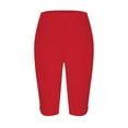 thumbnail image 4 of Hontri Capri Pants for Women Red Womens Capri Pants, 4 of 5