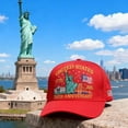 thumbnail image 6 of 250th Anniversary USA Hat - Bald Eagle Embroidery Patriotic Baseball Cap, Eagle & Liberty 250 Year American Anniversary Hat, 6 of 13