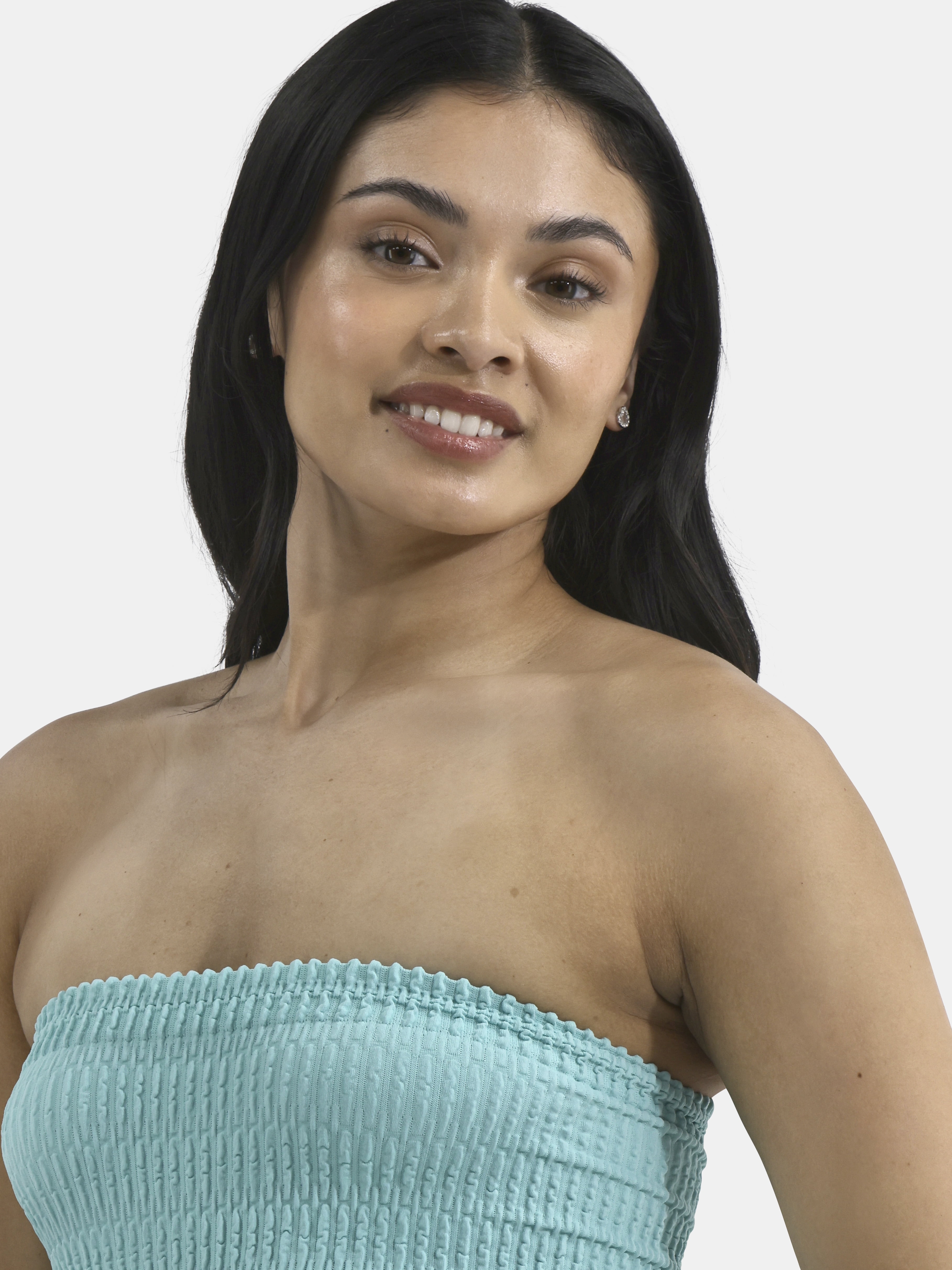 No Boundaries Seamless Textured Tube Top, Women's