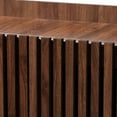 thumbnail image 6 of Baxton Studio Delaire Mid-Century Modern Walnut Brown Finished Wood Shoe Cabinet, 6 of 11