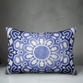 thumbnail image 3 of Creative Products Funky Mandala Navy Gray 14x20 Indoor / Outdoor Pillow, 3 of 3