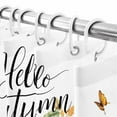 thumbnail image 6 of Shower Curtain 66"W x 72"L Pumpkin Thanksgiving Pumpkin Sunflower Butterfly Fabric Shower Curtains Set with Hooks Water Repellent Bathroom Curtains Machine Washable Bathroom Accessories, 6 of 6