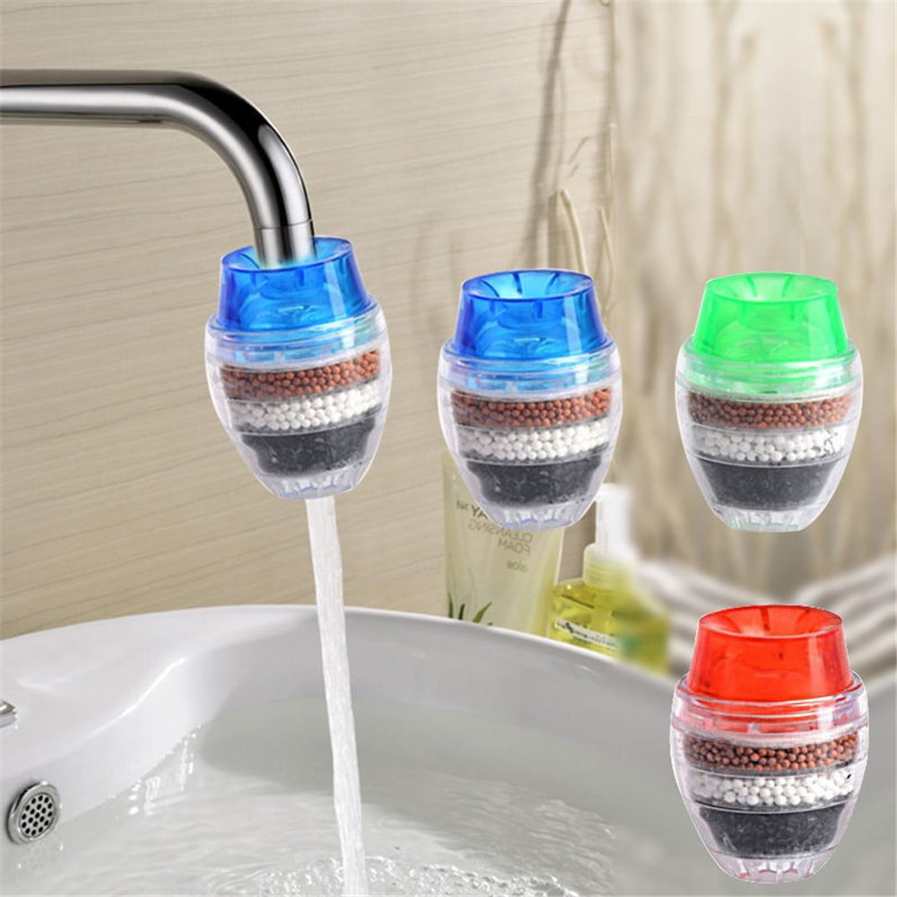 Carbon Water Faucet Mini Water Filter Faucet Tap Clean Purifier Filter Cartridge Water Purifier Faucet for Home Kitchen 
