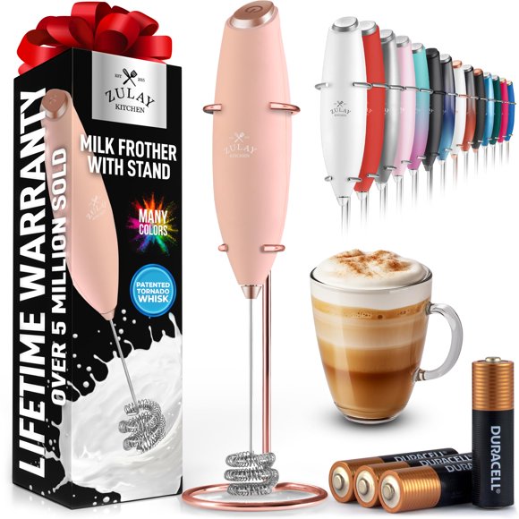 Batidor Milk Frother Zulay Kitchen Tornado con pilas