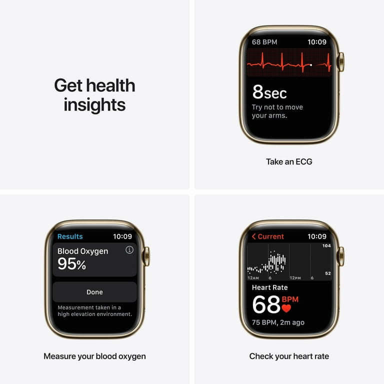 Apple Watch Series 7 GPS + Cellular, 45mm Gold Stainless