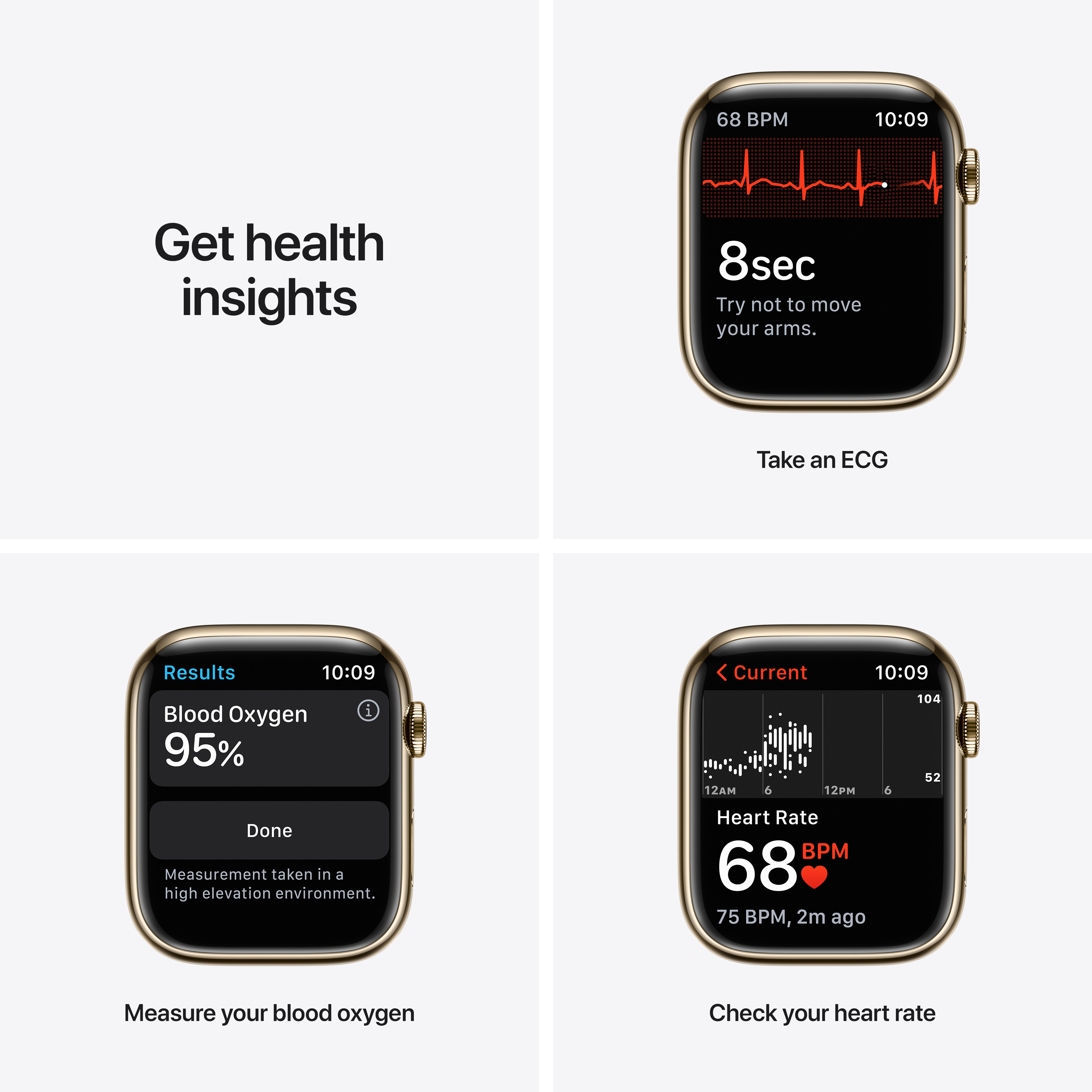Apple Watch Series 7 GPS + Cellular, 45mm Gold Stainless Steel Case with Gold Milanese Loop - image 4 of 9