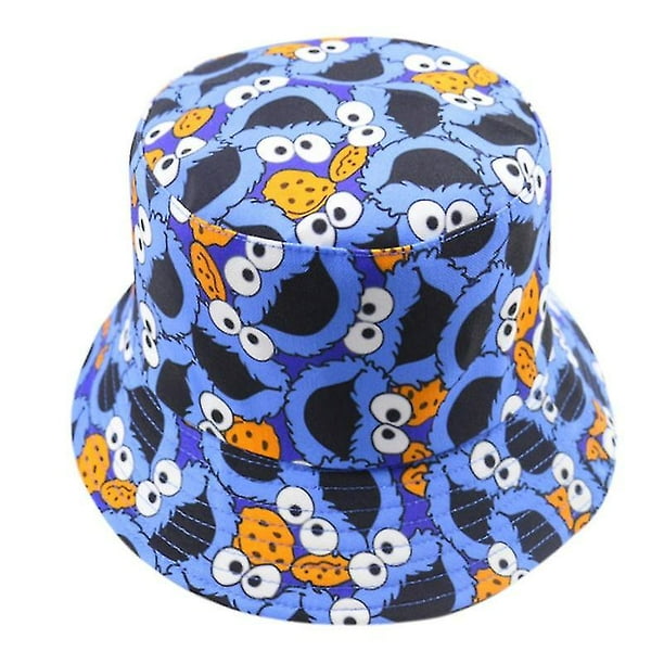 Sombrero de cubo con estampado de dibujos animados de verano, bonitos sombreros de pescador para mujeres y hombres, gorras de pesca reversibles de dos lados