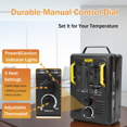 thumbnail image 6 of Electric Space Heater 1500-Watt Milkhouse Heater with Thermostat, Tip-over and Overheat protection, UL Safety Approved, 6 of 7