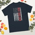 thumbnail image 2 of Best Dad USA Flag Father's Day Papa Father Graphic From Son Graphic classic tee (Navy, XL), 2 of 4