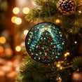 thumbnail image 7 of Fmbmuo Christmas Round Window Hanging , Durable Vintage Suncatcher Decor , For Xmas Tree Wreath Window Holiday Decor, 7 of 7