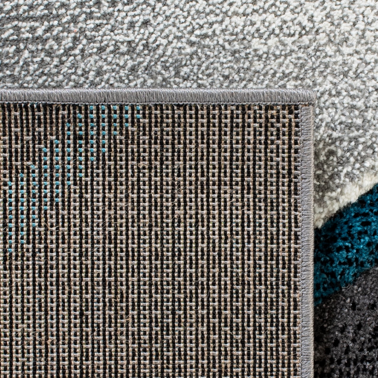 SAFAVIEH Hollywood Candyce Abstract Area Rug, Grey/Blue, 4' x 6'