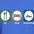 thumbnail image 3 of CafePress - Eat Sleep Woodworking Dark T Shirt - Men's Classic Graphic Cotton T-Shirt, 3 of 4