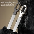 thumbnail image 3 of Hioecau Nail File Double-Sided Lightweight Metal Nail File Anti-Rust Toenail Fingernail File Nail Care Tool, 3 of 8