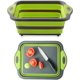 thumbnail image 1 of Tabla de cortar plegable, tabla de cortar multifuncional, cesta de almacenamiento para el hogar, cocina, Camping al aire libre, Picnic, barbacoa JFHHH pequeña, 1 of 5