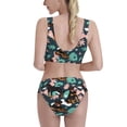 thumbnail image 3 of Vsdgher Womens High Waisted Bikini Sets Two Piece Swimsuit Rottweiler Print Tummy Control Bathing Suit-Small, 3 of 8