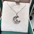 thumbnail image 5 of HOOUN Simple Women 925 Silver Cubic Zirconia Necklace Pendant Wedding Jewelry Gifts-#13, 5 of 5