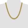 thumbnail image 4 of 10K Yellow Gold Curb Chain Styles Necklace Semi-Solid 9.3 mm Miami Cuban 22 inch, 4 of 4